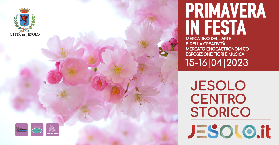 "Primavera in festa" a Jesolo centro storico - venerdì 14, sabato 15 e domenica 16 aprile 2023: immagine ramo fiorito