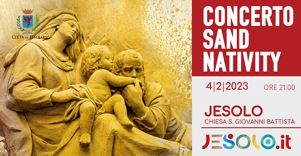 Concerto Sand Nativity 4 febbraio 2023 -  Jesolo - foto presepe di sabbia