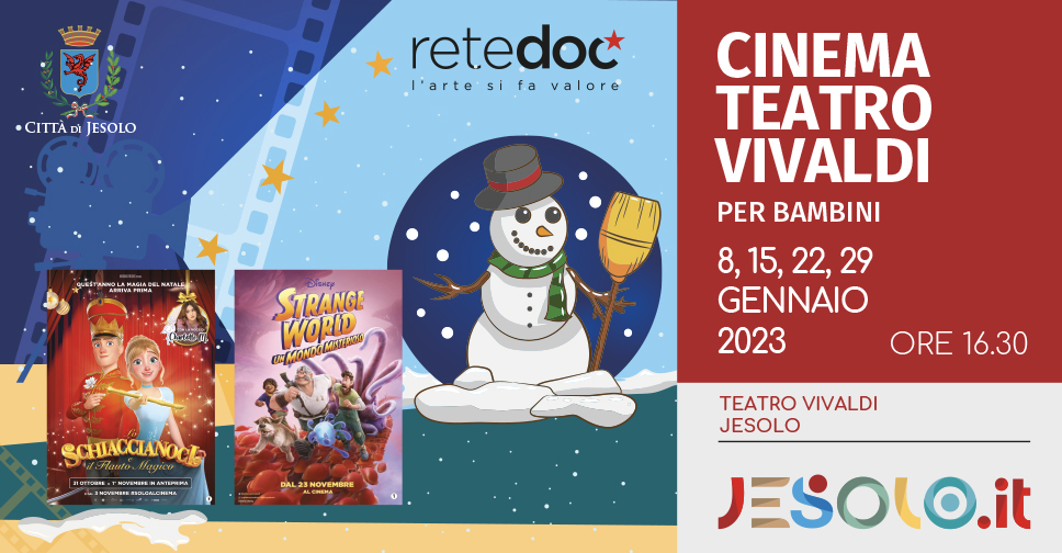 Stagione cinematografica 2022-2023 al Cinema Vivaldi di Jesolo