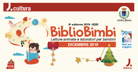Letture animate e laboratori per bambini a Bibliobimbi, presso la Biblioteca Civica di Jesolo autunno 2019