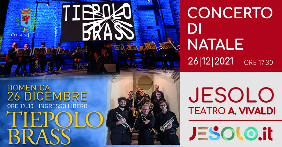 Concerto di Natale con Tiepolo Brass al Teatro Vivaldi 26 dicembre 2021