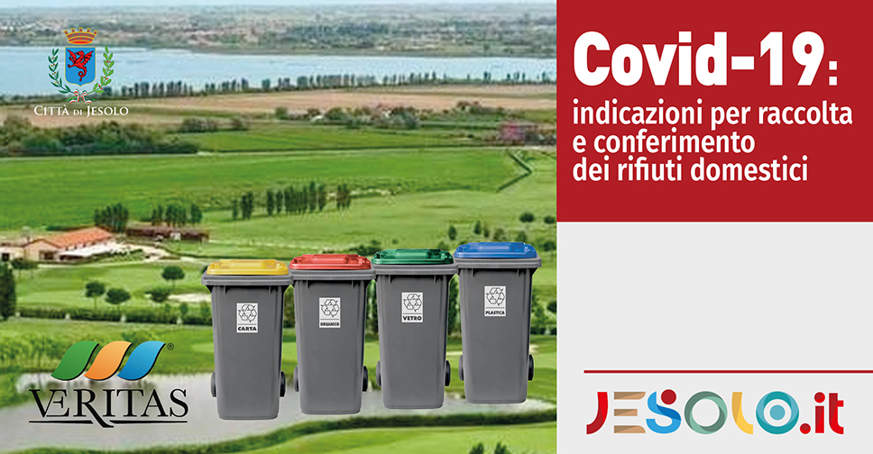 Covid-19: indicazioni per raccolta e conferimento dei rifiuti domestici