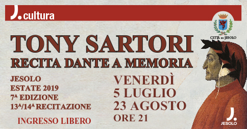 Tony Sartori recita Dante 2019 a Jesolo