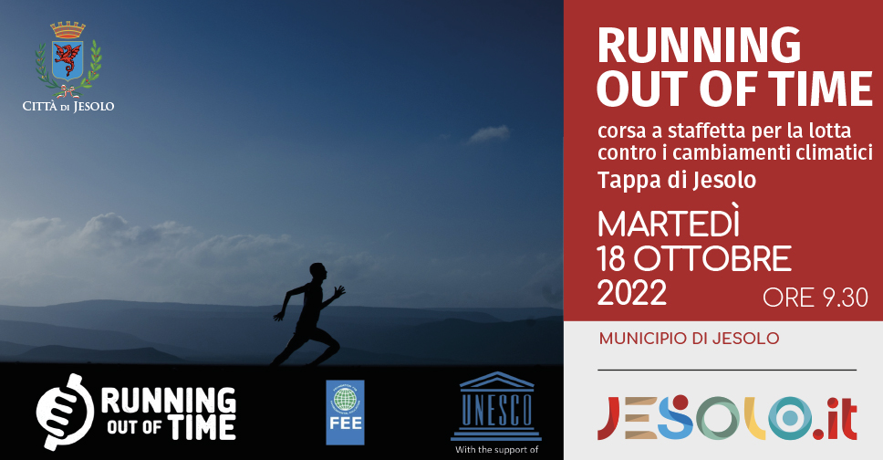 Running out of time - staffetta per la lotta contro i cambiamenti climatici a Jesolo il 18 ottobre 2022