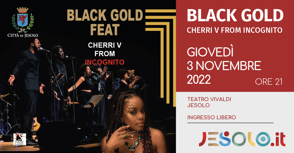 concerto black gold al Teatro Vivaldi di Jesolo 3 novembre 2022