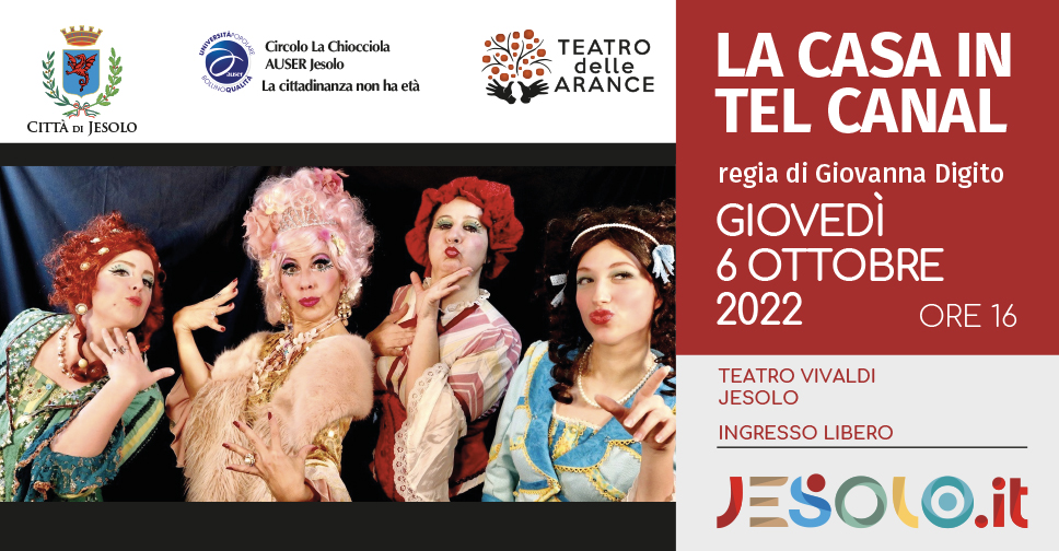 Commedia - Teatro Vivaldi 6 ottobre - h. 16.