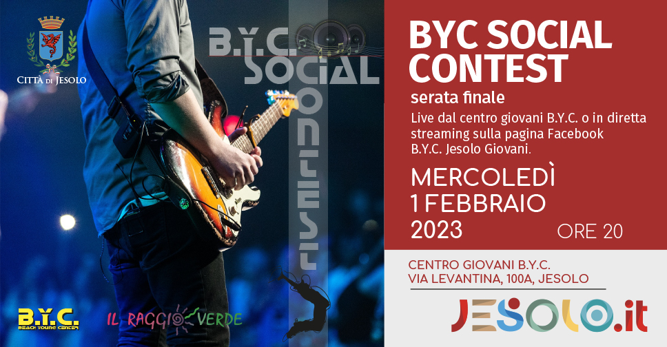 Serata finale del Byc social contest - Jesolo - immagine chitarrista