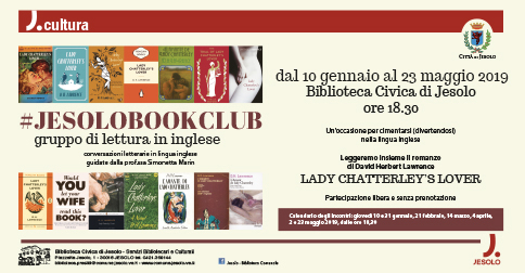 Jesolo BookClub Gruppo di lettura in inglese 2019