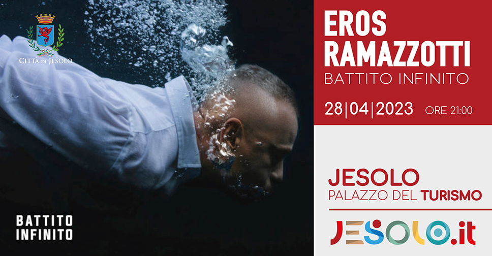 Eros Ramazzotti in concerto al Palazzo del Turismo di Jesolo il 28 aprile 2023