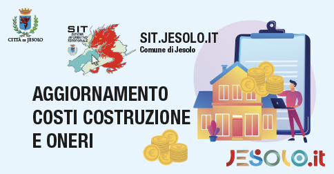 Aggiornamento Istat Costi costruzione e Oneri di urbanizzazione- Jesolo 2021