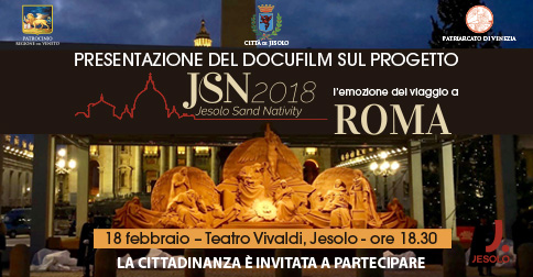 Jesolo Sand Nativity: docufilm al Teatro Vivaldi di Jesolo lunedì 18 febbraio 2019