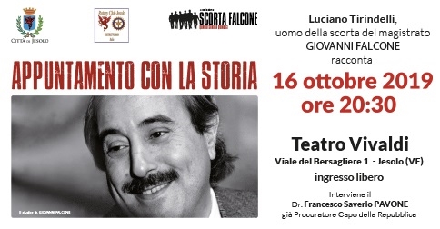 Appuntamento con la storia: Luciano Tirindelli racconta - 16 ottobre 2019 Biblioteca Civica di Jesolo