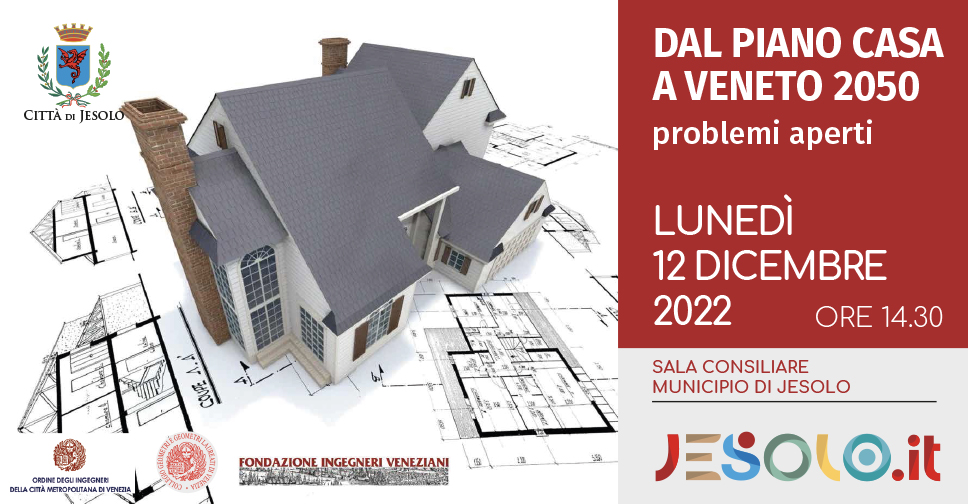 Convegno Jesolo - Dal piano casa al veneto 2050: immagine di una casa sopra un foglio