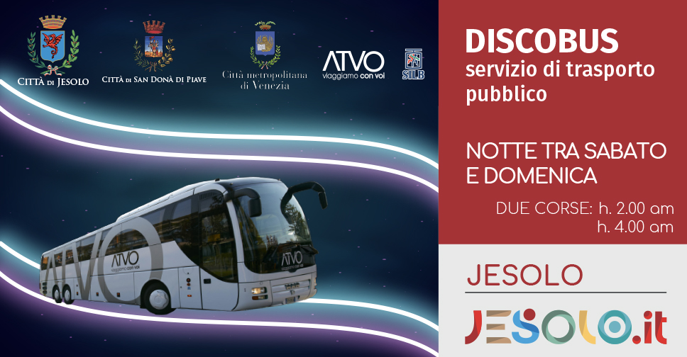 Discobus. servizio pubblico notturno gratuito, immagine di bus.