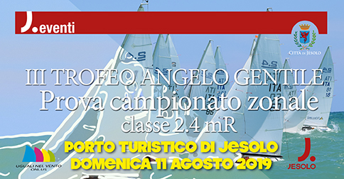 Jesolo a vela: campionato zonale classe 2.4 mR domenica 28 luglio 2019