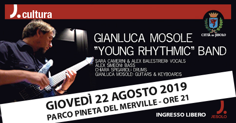 Gianluca Mosole Young Rhythmic Band al Parco Pineta di Jesolo giovedì 22 agosto 2019