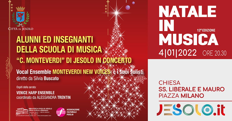 Natale in musica - Concerto di alunni ed insegnanti della Scuola di musica Monteverdi, di Jesolo - 4 gennaio 2022