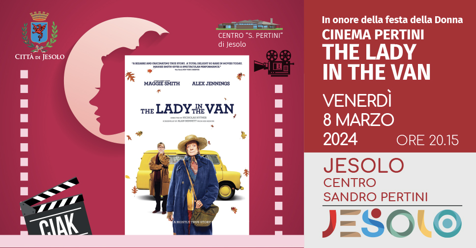 cinema al pertini 8 marzo 2024 - immagine locandina the lady in the van