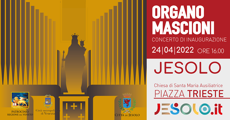 concerto di inaugurazione dell'organo Mascioni domenica 24 aprile 2022 presso la Chiesta Santa Maria ausiliatrice in Piazza Triste