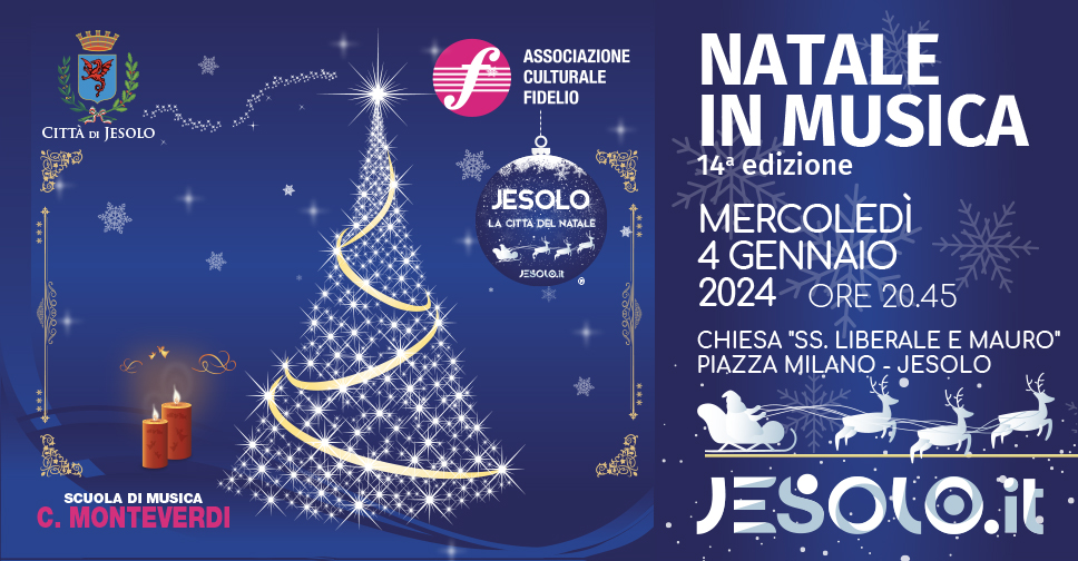 Natale in musica - Concerto di alunni ed insegnanti della Scuola di musica Monteverdi, di Jesolo - 4 gennaio 2024