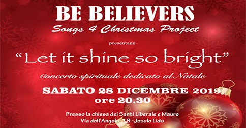 "Let it shine so bright" concerto Natale 2019