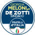 logo Giorgia Meloni per De Zotti Sindaco