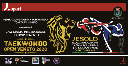 Taekwondo Open Veneto 2020 Jesolo, 15 marzo PalaCornaro