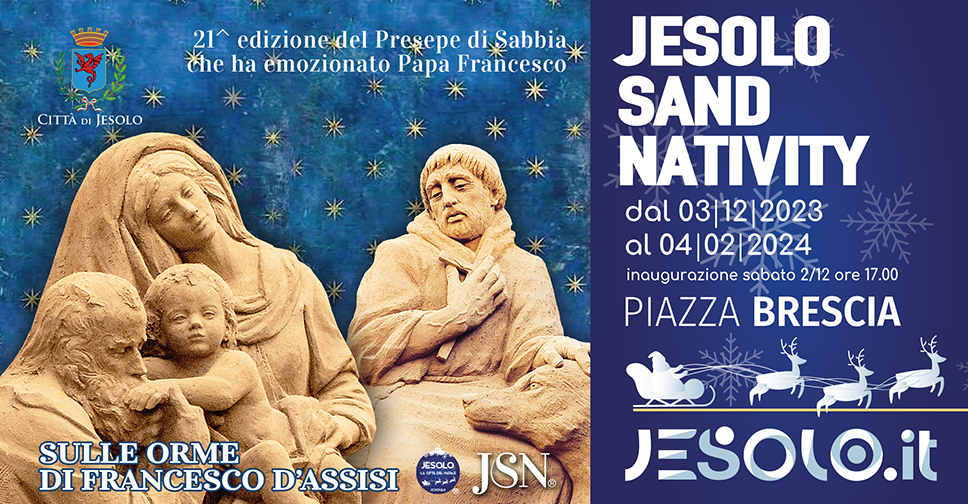 Jesolo Sand Nativity 2023 - 2024 in piazza Brescia a Jesolo