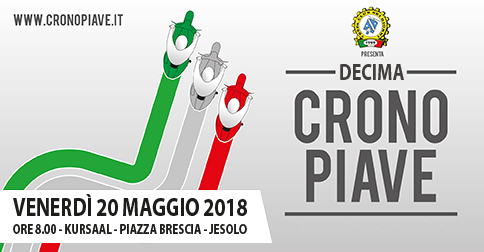  Пятница 20 мая 2018 года Vespa Club Sei Giorni организует 10-ю Cronopiave