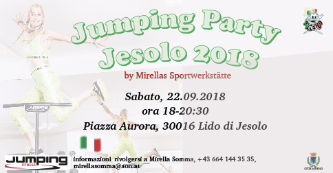 Jumping party a Jesolo il 22 settembre 2018, piazza Aurora