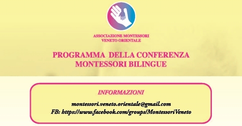 Presentazione della scuola Montessori bilingue a San Donà di Piave il 15 dicembre 2017