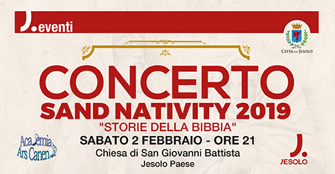 Concerto Sand Nativity 2019 a Jesolo il 2 febbraio