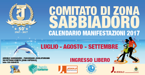 Calendario manifestazioni comitato Sabbiadoro 2017