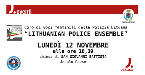 Coro di voci femminili della Polizia Lituana a Jesolo, Chiesa di S. Giovanni Battista, 12 novembre 2018