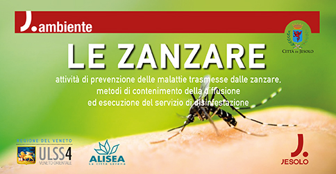 Le zanzare: Incontro pubblico Sala Consiglio del Municipio di Jesolo 15 maggio 2018