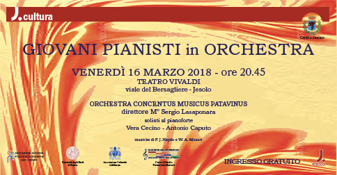 Giovani pianisti in orchestra al Teatro Vivaldi di Jesolo