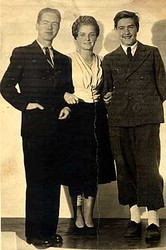 Giorgio, Francesca (Franca) e Bruno Trentin nel 1940-1941