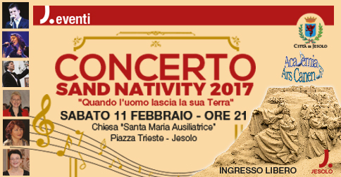 Concerto Sand Nativity 2017 - sabato 11 febbraio 2017  chiesa di piazzaTrieste