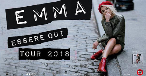 Emma Marrone a Jesolo lunedì 14 maggio 2018 per la data zero del suo Essere Qui Tour 2018