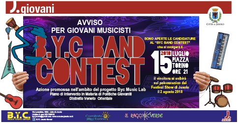 BYC Contest 2018 a Jesolo, 15 luglio h 21 piazza Torino
