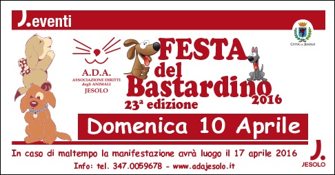 Domenica 10 aprile 2016 piazza Aurora ospita la 23^ edizione della Festa del Bastardino, una giornata di sensibilizzazione e divertimento 