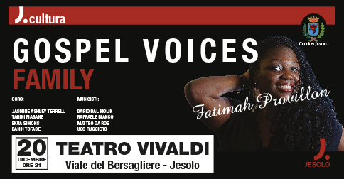 Gospel Voices Family al teatro Vivaldi di Jesolo il 20 dicembre 2018