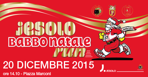 Jesolo Babbo Natale Run 20 dicembre 2015 corsa non competitiva  