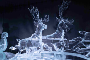 presepe di ghiaccio - renne
