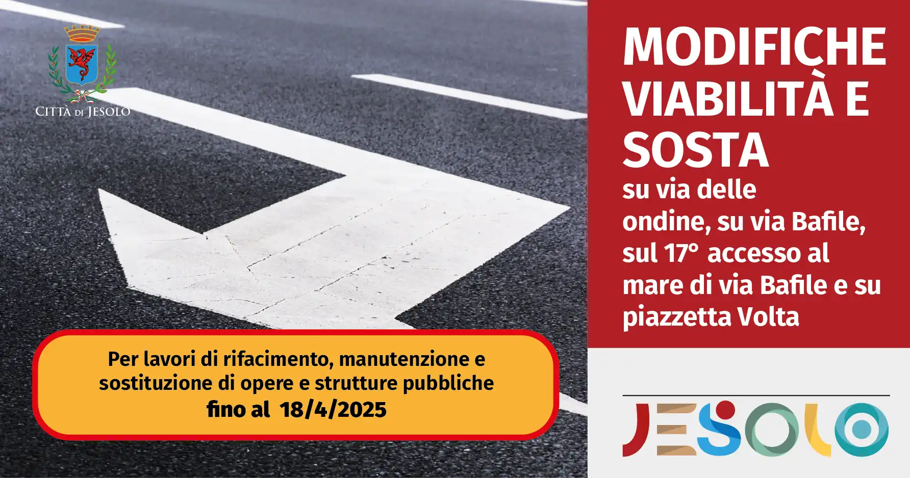 Immagine di Modifica della viabilità e della sosta su via delle Ondine, su via Bafile, sul 17° accesso al mare di via Bafile e su piazzetta Volta