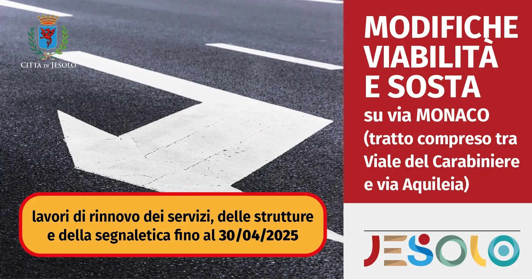 Immagine di Modifica della viabilità e della sosta su via Monaco