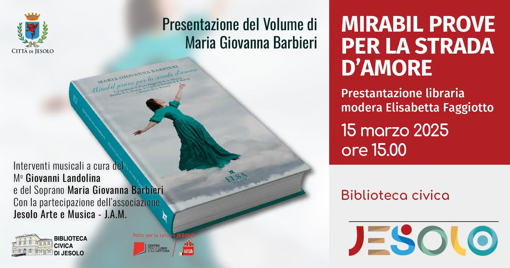 Immagine di strillo presentazione libraria mirabil prove per la strada d’amore