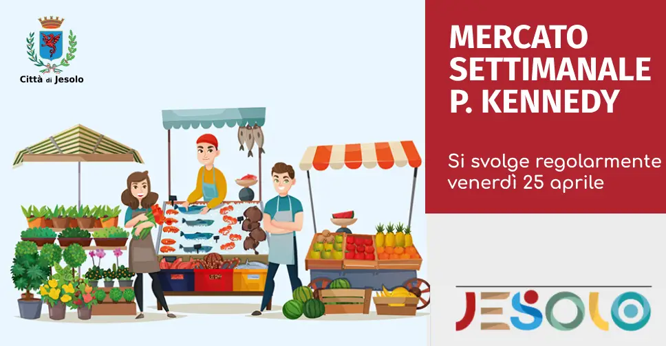 Immagine di strillo mercato piazza kennedy 25 aprile 25