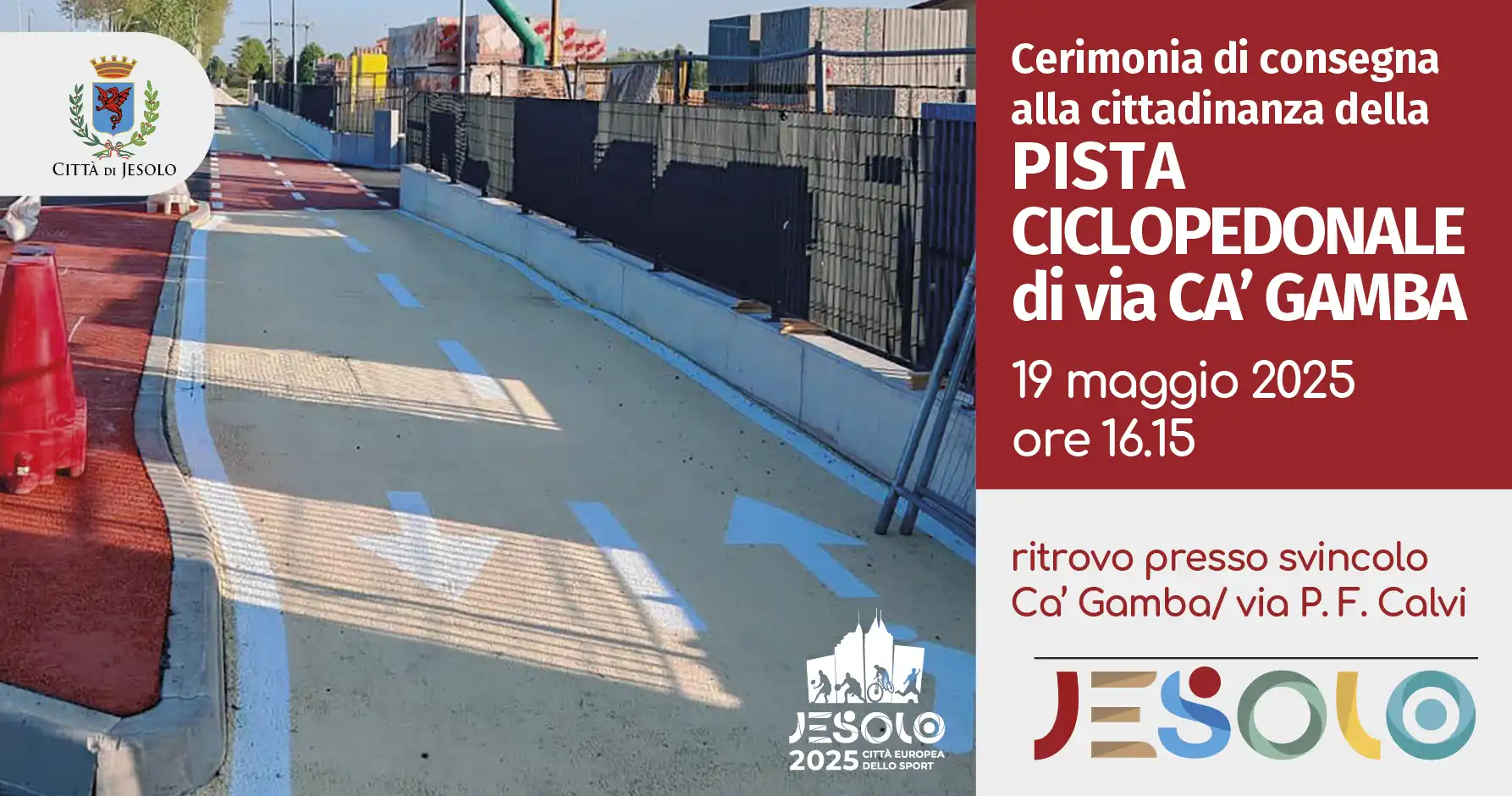 Immagine di strillo pista ciclabile via ca gamba