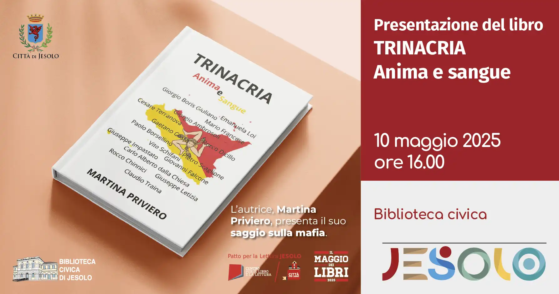 Immagine di strillo presentazione martina priviero